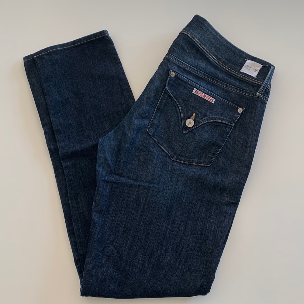 Hudson Collin Flap Skinny Jeans, Lightweight Blue Jeans, 31